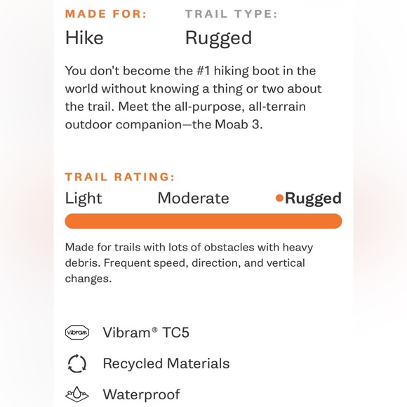 ✨$119✨NIB•Merrell Moab 3 Mid Waterproof Men's Boots | Size 12 - Picture 14 of 16
